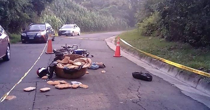 Vendedor de pan muere atropellado en Verapaz, San Vicente.
