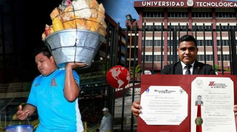 William, el joven que después de 11 años con mucho trabajo se gradua de Licenciado en Administración de Empresas.