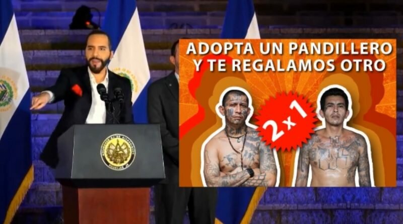 Nayib pone oferton de 2×1 en pandilleros para que la comunidad internacional se los lleve a sus países.