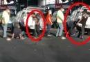 Captan a Limpia Parabrisas en La Rabida, golpeando a señor de la tercera edad en plena calle.