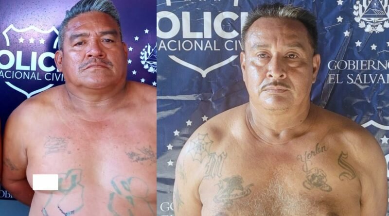 Capturan a dos pandilleros ya entrados en mucha edad y que ahora pasarán a un centro penal.