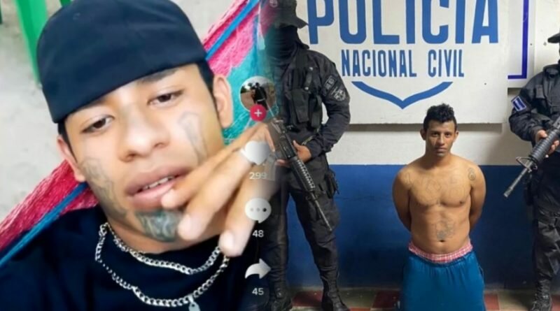 Capturan a otro Pandillero tiktoker, esta vez de la 18 Revolucionarios y era palabrero en Zacatecoluca.