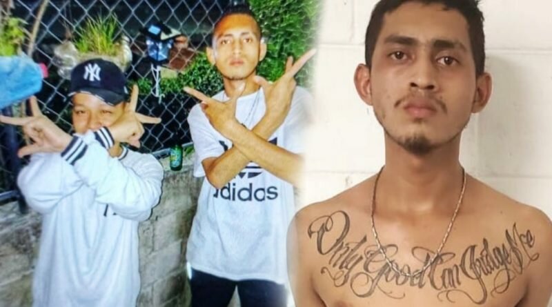 Capturan a pandillero que jactaba ser de la 18 y tenía tatuaje mal escrito en inglés.
