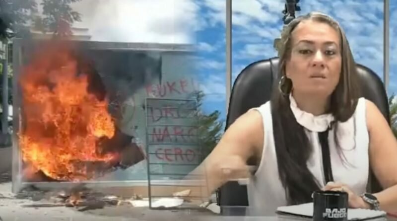 Bessy Ríos pide quemar propiedad privada y pintar paredes en marchas en señal de democracia.