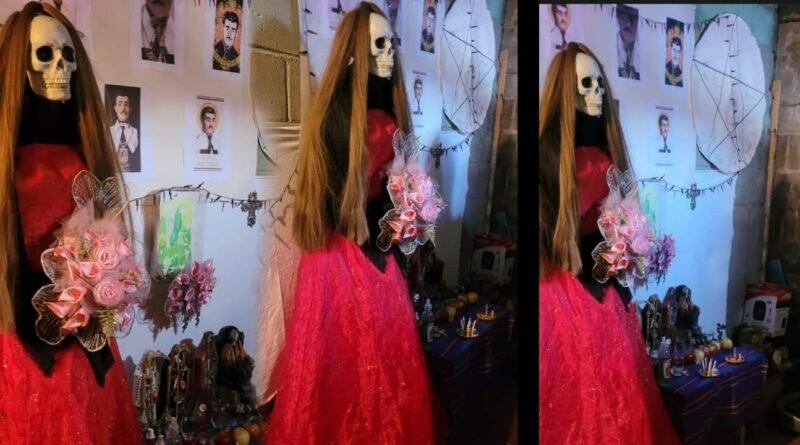 Encuentran altar a fuerzas oscuras en casa de pandillero en Valle del Sol, Apopa, lo que muchos defienden.