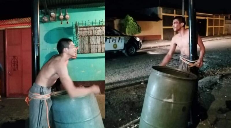 Casi linchan a pandillero salvadoreño en Guatemala que se dedicaba a robar y meterse a las casas.