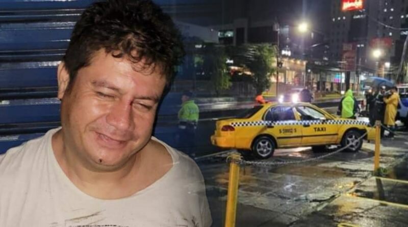 Capturan a taxista ebrio luego de provocar accidente y aún no entendia la gravedad del asunto.