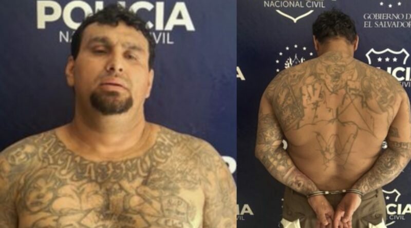 Capturan a Florentino Reyes, un reconocido pandillero en San Miguel con amplio récord delictivo.