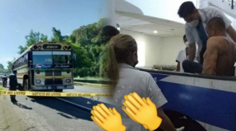 Pasajero se defiende de asalto en bus y le quita la vida a ladrón en Cojutepeque, Cuscatlán.