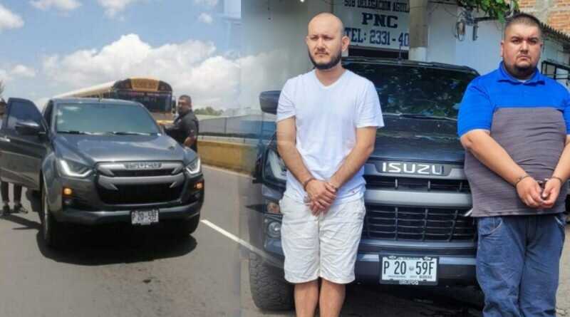 Capturan a dos hombres que sacaron arma en plena vía a motociclistas en la Troncal del Norte.