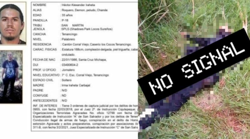 Palabrero muerto de la 18S había huido de San Martín para refugiarse en Tejutepeque, Cabañas.