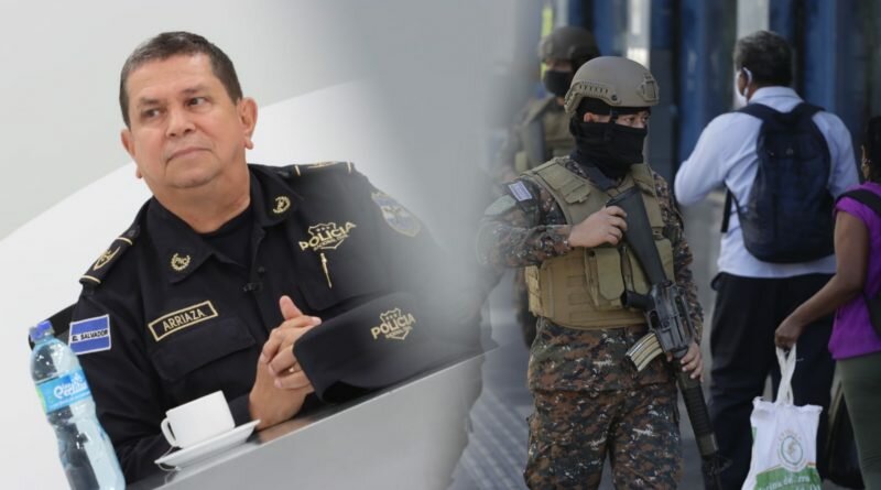 El Director de la PNC Mauricio Arriaza Chicas expone los resultados del regimen de excepción