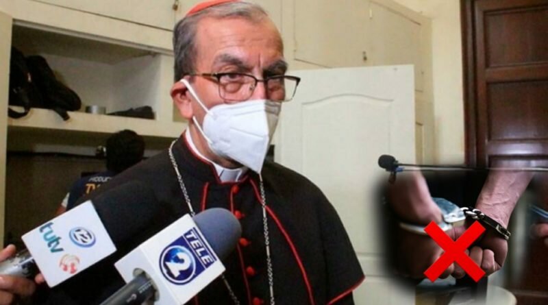 Cardenal pide respetar a inocentes que están siendo llevados a cárceles